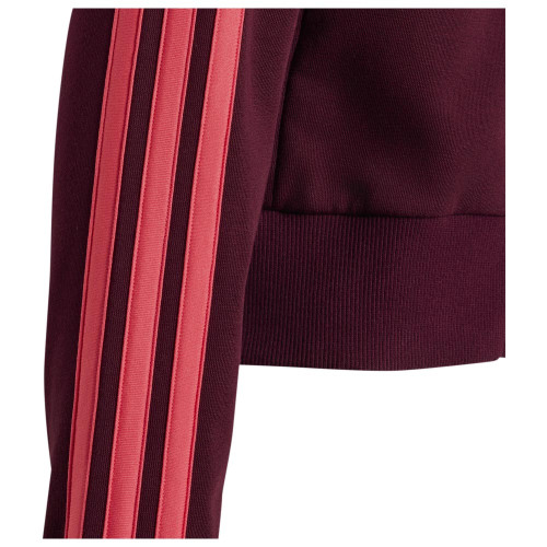 Adidas Παιδική ζακέτα Essentials 3-Stripes French Terry Full-Zip Cropped Hoodie